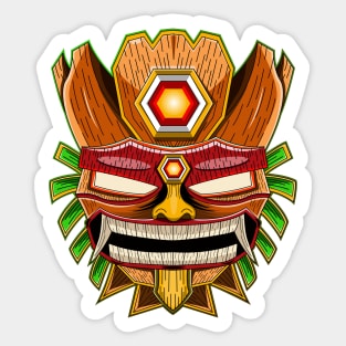 Tiki Mask Monster Sticker